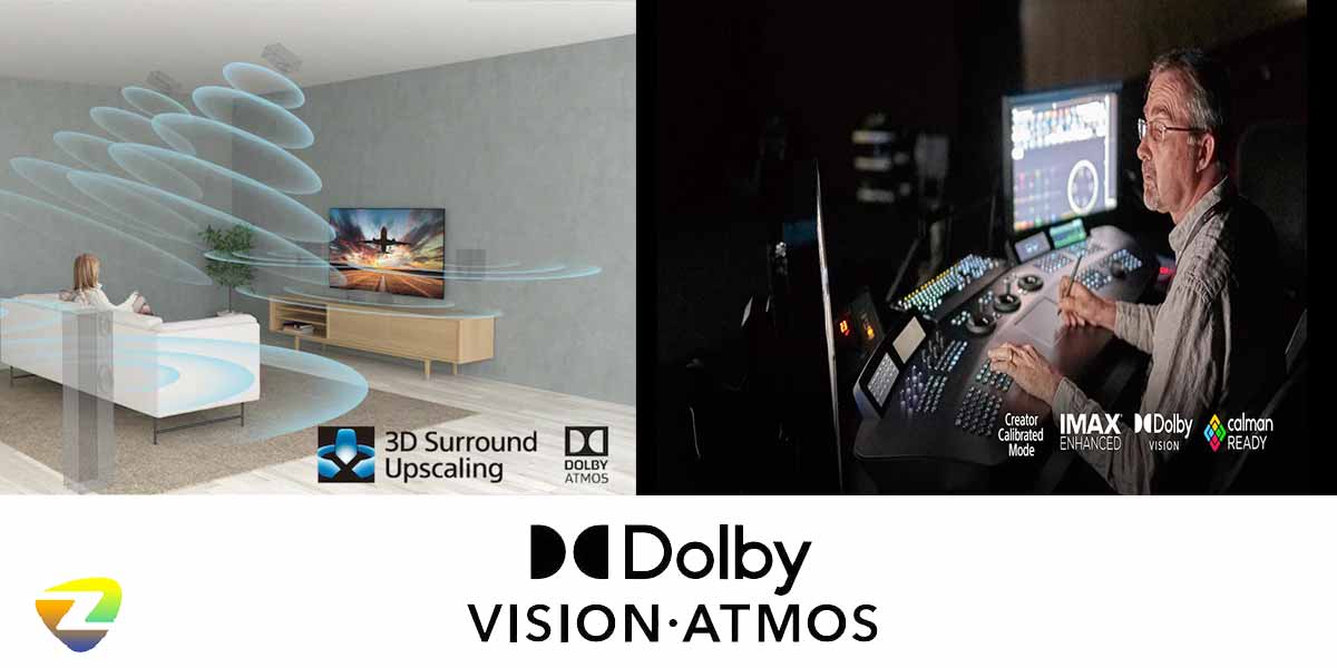 فناوری دالبی اتموس و ویژن در تلویزیون سونی A95K 