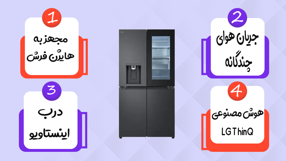 قیمت یخچال فریزر ال جی X24
